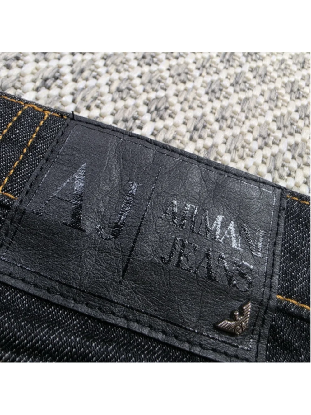 Armani Jeans Men’s 30 Dark Indigo Stretch Slim Straight Leg Denim Pants